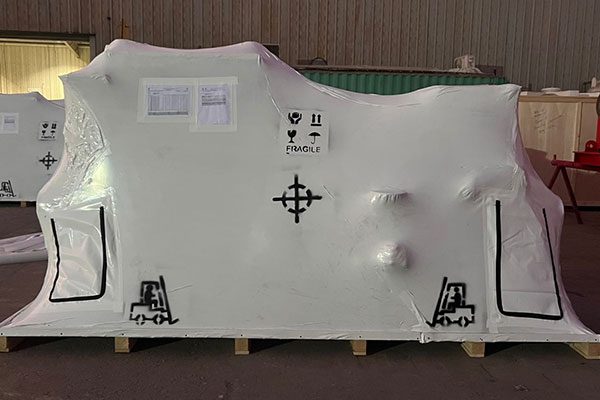 Heavy duty shrink wrapping services in Abu Dhabi for industrial equipment