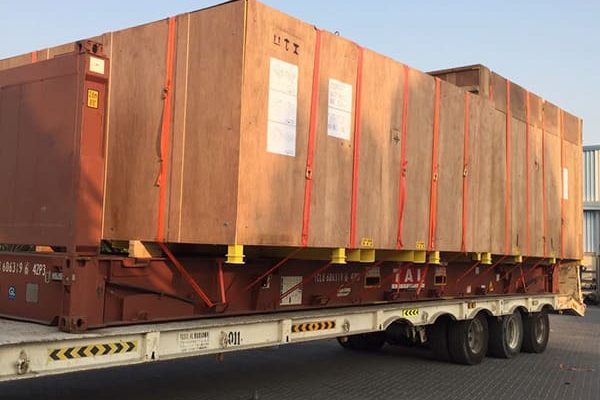 Custom-built wooden box packaging for Logistic Packaging Services in UAE
